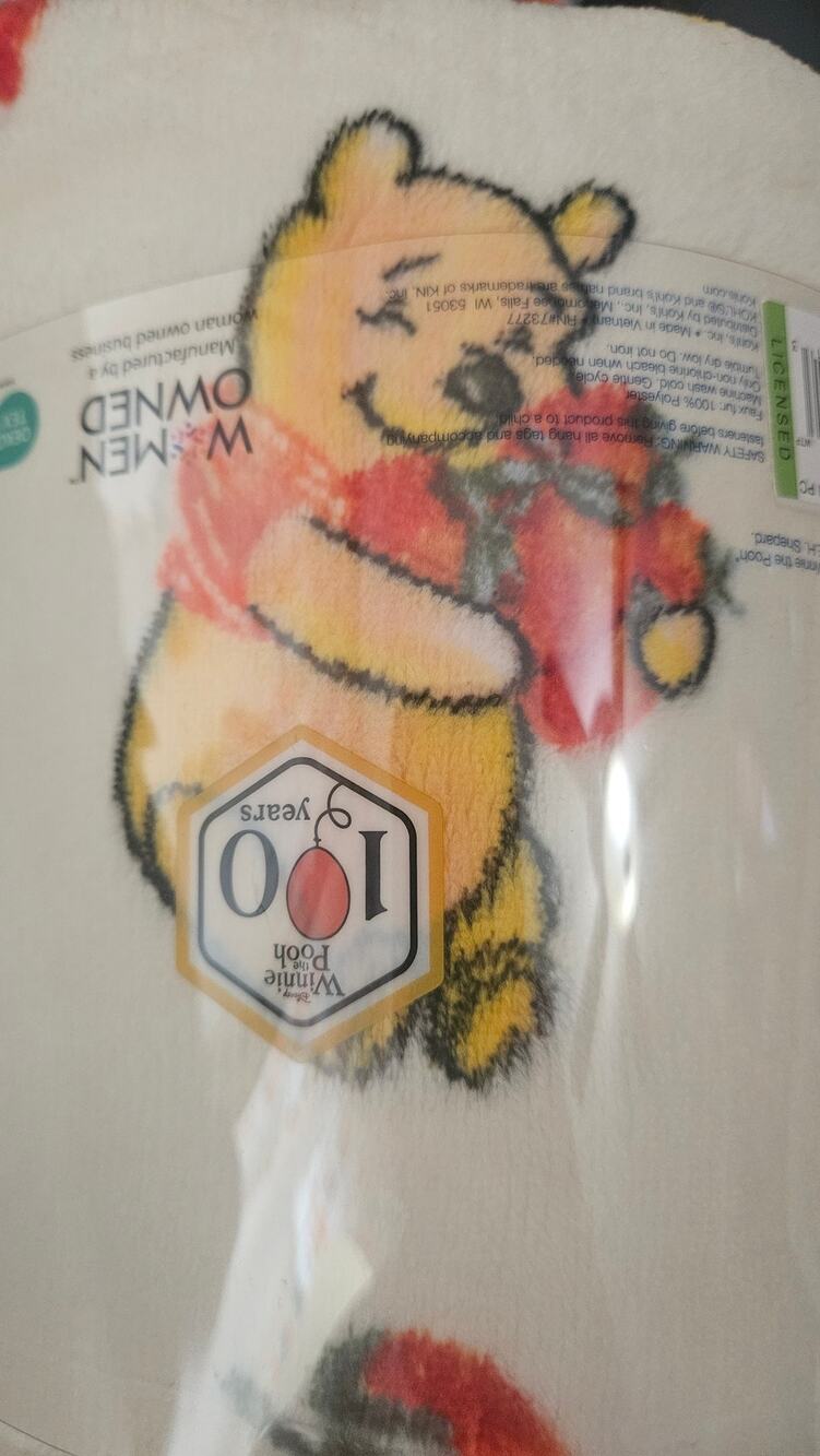 Large Oversized Super Soft Plush Throw Blanket 60x72 inches NWT Winnie the Pooh